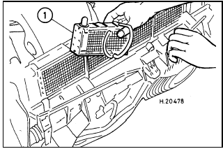 11.14 Removing the remotely mounted oil cooler (1)