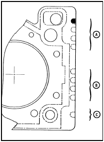 11.28 Cylinder head gasket markings