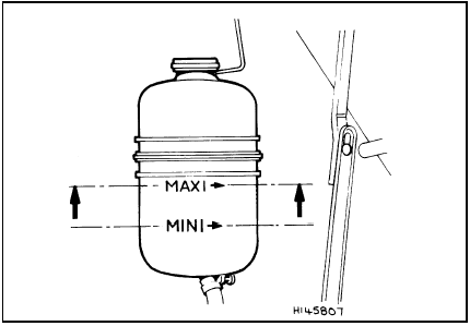 33.25 Where possible, lift out the expansion bottle, suspend it from the