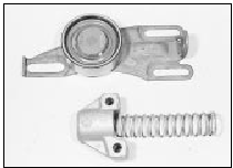 5.12 Spring loaded timing belt tensioner components