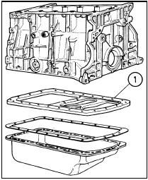 9.8 Sump spacer plate (1) fitted to certain models