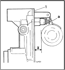 10.35 Checking float level dimension X on the Weber 35 IBSH carburettor