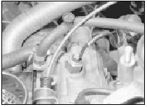 7.5 Coolant temperature sensor location on XV, XW and XY series engines