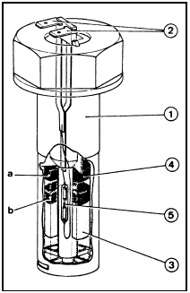 7.10 Cutaway diagram of the coolant level sensor