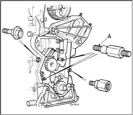 8.8 Timing belt inner plastic shield and special bolt locations on early XU