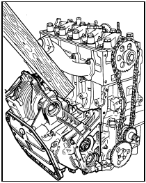3.34 Separating the engine from the transmission