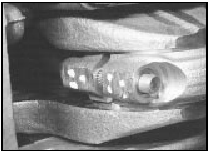 7.9 Marks made on connecting rod and bearing cap - XU and TU series engines