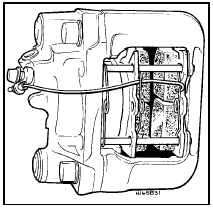 4.11 Girling brake caliper and pad arrangement