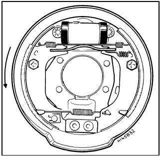 5.3a DBA Bendix type rear brake component layout