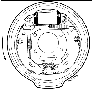 5.3b Girling type rear brake component layout