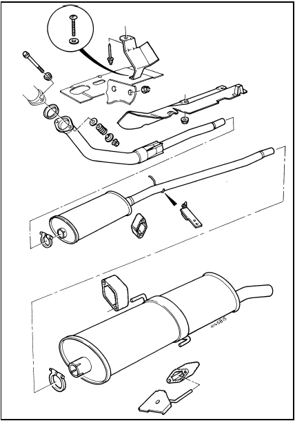 2.1 Typical exhaust system layout